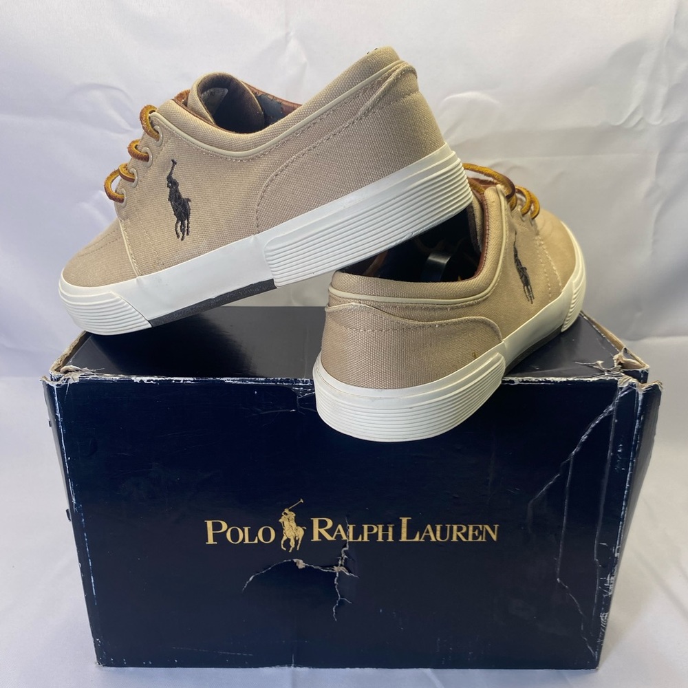 Ralph Lauren polo Vance slide lace khaki